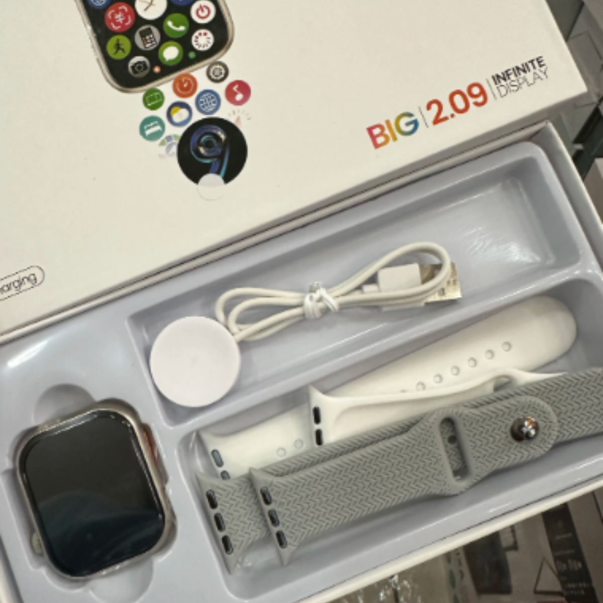 Relógio Inteligente Smartwatch 49mm com 02 Pulseiras T20