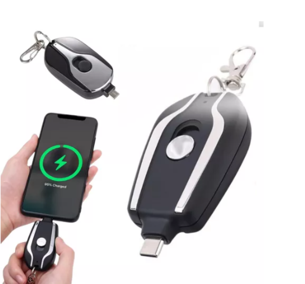 Carregador Chaveiro Portátil Celular