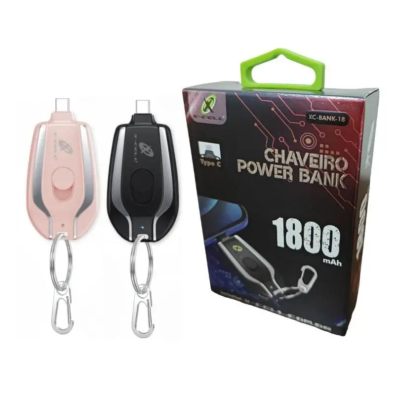 Carregador Chaveiro Portátil Celular