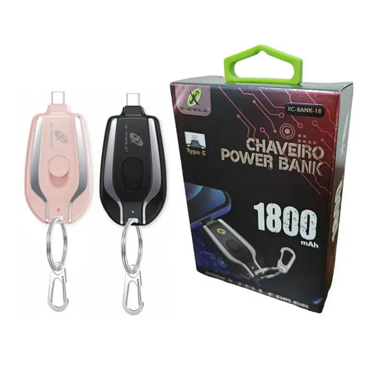 Carregador Chaveiro Portátil Celular