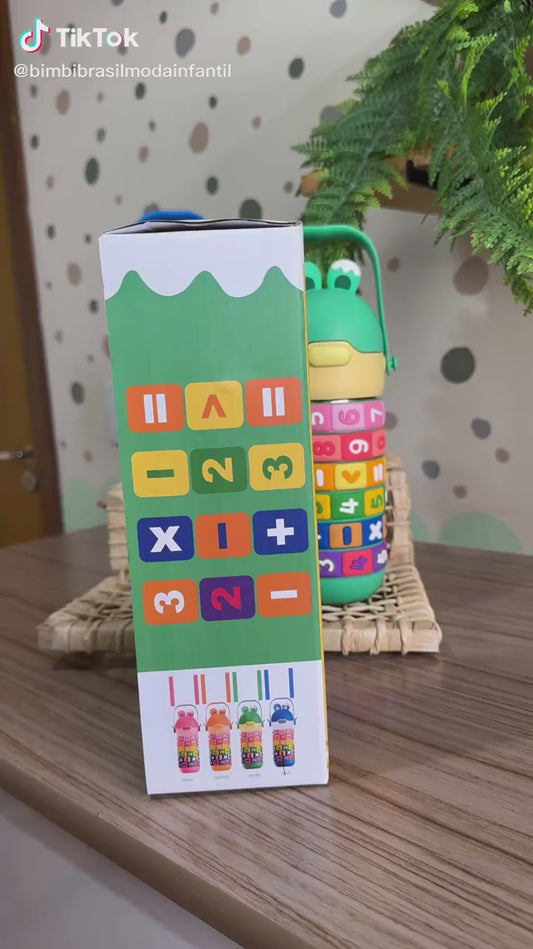 Garrafa Infantil Educativa Tabuada Números